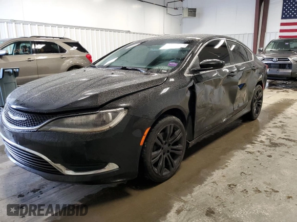 2015 Chrysler 200 Limited with VIN 1C3CCCAB6FN623371, listed as a Copart auction lot 50053715 with 105,207 mi miles and Salvage Title. Bid and sale history available at carsss.com. Image 1.