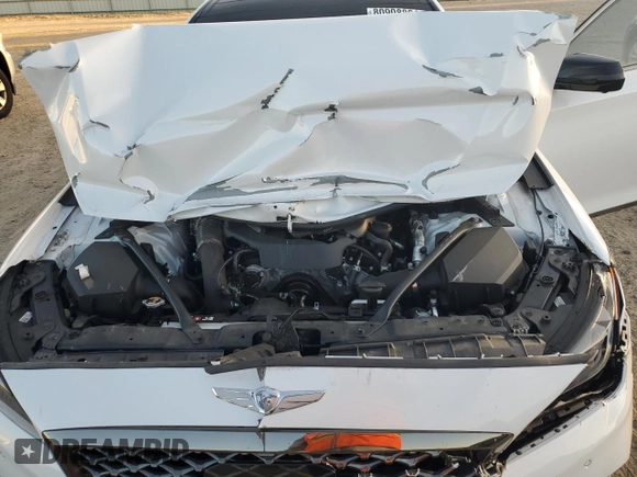 2019 Genesis G80 3.3T Sport with VIN KMTFN4JB3KU314709, listed as a Copart auction lot 80908864 with 51,196 mi miles and Salvage Title. Bid and sale history available at carsss.com. Image 12.