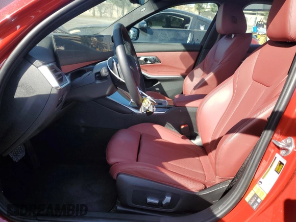 2023 BMW 3 Series 330e with VIN 3MW39FF05P8C84204, listed as a Copart auction lot 47235675 with 35,693 mi miles and Salvage Title. Bid and sale history available at carsss.com. Image 7.