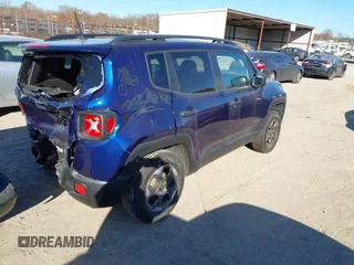 2017 Jeep Renegade Sport with VIN ZACCJBAB4HPG49795, listed as a IAAI auction lot 41017099 with 78,348 mi miles and . Bid and sale history available at carsss.com. Image 4.