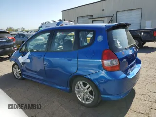 2008 Honda Fit Sport with VIN JHMGD38608S074109, listed as a Copart auction lot 53583795 with 0 mi miles and Salvage Title. Bid and sale history available at carsss.com. Image 2.