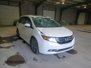 2016 Honda Odyssey Touring Elite with VIN 5FNRL5H91GB070424, listed as a Copart auction lot 55583075 with 115,709 mi miles and Salvage Title. Bid and sale history available at DreamBid. Image 14.