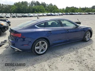 2022 Audi A5 Sportback S line Premium with VIN WAUDACF57NA010347, listed as a Copart auction lot 56671014 with 29,759 mi miles and Salvage Title. Bid and sale history available at carsss.com. Image 3.
