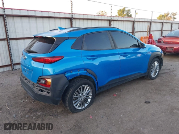 2019 Hyundai Kona SEL with VIN KM8K62AA6KU287071, listed as a IAAI auction lot 40654840 with 93,566 mi miles and . Bid and sale history available at DreamBid. Image 4.