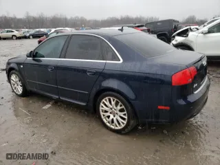 2008 Audi A4 2.0T with VIN WAUDF78E58A168390, listed as a Copart auction lot 83960454 with 156,852 mi miles and Salvage Title. Bid and sale history available at carsss.com. Image 2.