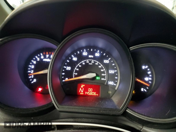 2012 Kia Rio LX with VIN KNADM4A32C6086335, listed as a Copart auction lot 44981535 with 145,806 mi miles and Salvage Title. Bid and sale history available at carsss.com. Image 9.