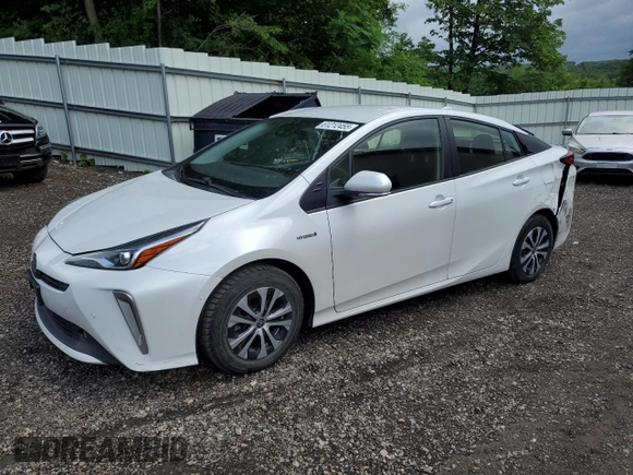 2022 Toyota Prius LE with VIN JTDL9MFUXN3038720, listed as a Copart auction lot 61212455 with 66,669 mi miles and Salvage title. Bid and sale history available at DreamBid. Image 1.