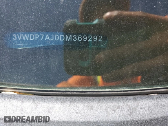 2013 Volkswagen Jetta SE with VIN 3VWDP7AJ0DM369292, listed as a Copart auction lot 55896375 with 94,887 mi miles and Salvage title. Bid and sale history available at DreamBid. Image 12.