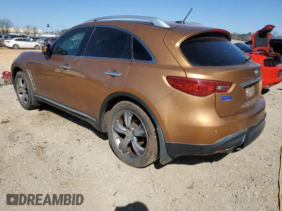 2009 Infiniti FX with VIN JNRAS18U39M100708, listed as a Copart auction lot 48199895 with 278,493 mi miles and Salvage title. Bid and sale history available at DreamBid. Image 2.