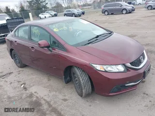 2013 Honda Civic Sdn LX with VIN 19XFB2F50DE200666, listed as a IAAI auction lot 41867124 with 133,645 mi miles. Bid and sale history available at carsss.com. Image 1.