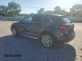 2018 Audi Q5 Premium Plus with VIN WA1BNAFY1J2019346, listed as a Copart auction lot 57487015 with 75,717 mi miles and Salvage title. Bid and sale history available at DreamBid. Image 2.