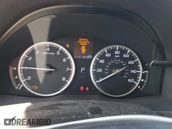2016 Acura RDX Tech Pkg with VIN 5J8TB4H57GL009531, listed as a Copart auction lot 50531675 with 127,307 mi miles and Salvage Title. Bid and sale history available at carsss.com. Image 9.