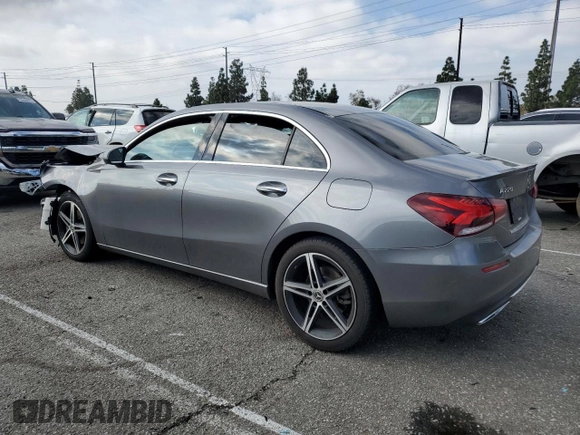 2019 Mercedes-Benz A 220 with VIN WDD3G4EB2KW030844, listed as a Copart auction lot 44411065 with 35,260 mi miles and Salvage Title. Bid and sale history available at DreamBid. Image 2.