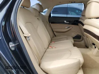2014 Audi A8 4.0T with VIN WAUR2AFD1EN003630, listed as a Copart auction lot 46366935 with 101,747 mi miles and Salvage Title. Bid and sale history available at DreamBid. Image 10.