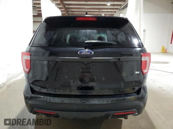 2016 Ford Utility Police Interceptor with VIN 1FM5K8AR0GGA20404, listed as a Copart auction lot 75205934 with 180,626 mi miles and Salvage Title. Bid and sale history available at carsss.com. Image 6.