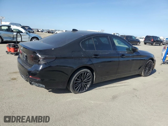 2018 BMW 5 Series 530e with VIN WBAJA9C5XJB249650, listed as a Copart auction lot 52633865 with 111,548 mi miles and Clean title. Bid and sale history available at DreamBid. Image 3.