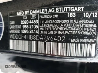 2013 Mercedes-Benz C-Class C 250 Sport with VIN WDDGF4HB8DA796402, listed as a Copart auction lot 44204675 with 107,876 mi miles and Salvage Title. Bid and sale history available at carsss.com. Image 12.