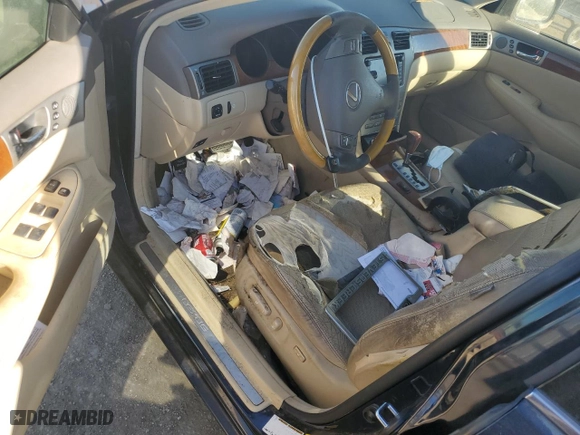 2005 Lexus ES 330 with VIN JTHBA30G655063133, listed as a Copart auction lot 77601574 with 0 mi miles and Salvage Title. Bid and sale history available at carsss.com. Image 8.