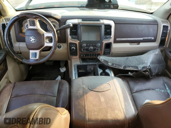 2013 Ram 3500 Longhorn with VIN 3C63RRKL9DG548814, listed as a Copart auction lot 61847214 with 0 mi miles and Salvage Title. Bid and sale history available at carsss.com. Image 8.