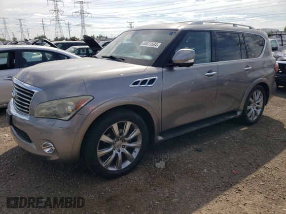2013 Infiniti QX56 with VIN JN8AZ2NE5D9040560, listed as a Copart auction lot 68071584 with 165,811 mi miles and Clean Title. Bid and sale history available at carsss.com. Image 1.