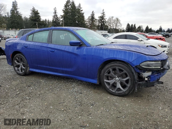 2019 Dodge Charger GT with VIN 2C3CDXHG9KH612745, listed as a Copart auction lot 51450875 with 59,094 mi miles and Salvage Title. Bid and sale history available at DreamBid. Image 4.