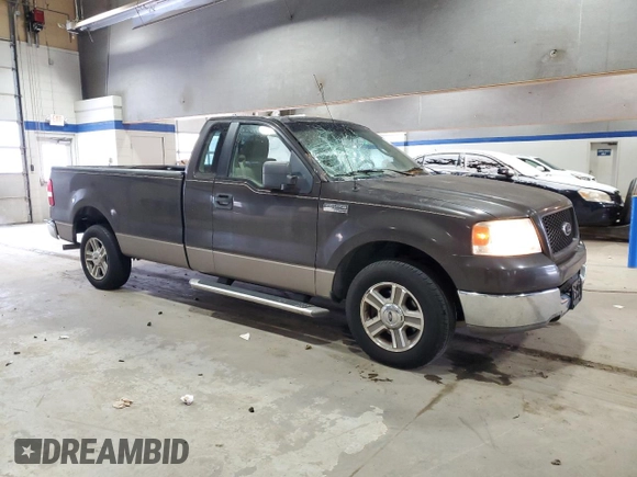 2005 Ford F-150 XL with VIN 1FTRF12W15KC15606, listed as a Copart auction lot 45539145 with 102,208 mi miles and Salvage Title. Bid and sale history available at carsss.com. Image 4.
