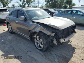 2009 Infiniti FX35 with VIN JNRAS18U29M104328, listed as a Copart auction lot 71885464 with 183,682 mi miles and Salvage Title. Bid and sale history available at carsss.com. Image 4.