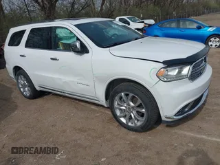 2016 Dodge Durango Citadel z VIN 1C4RDJEGXGC331569, wystawiony jako IAAI lot #41933753 z przebiegiem 131 420 mil mil oraz . Historia ofert i sprzedaży dostępna na DreamBid. Obrazek 1.