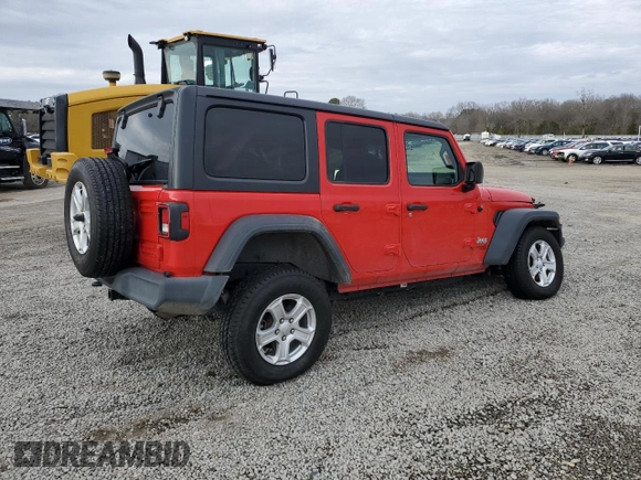 2021 Jeep Wrangler Unlimited Sport S z VIN 1C4HJXDN4MW625647, wystawiony jako Copart lot #44941615 z przebiegiem 86 115 mil mil oraz Szkoda całkowita • Salvage title. Historia ofert i sprzedaży dostępna na DreamBid. Obrazek 3.