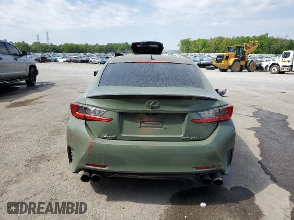2017 Lexus RC 200t with VIN JTHHA5BC0H5005104, listed as a Copart auction lot 52865475 with Not provided miles and Salvage title. Bid and sale history available at DreamBid. Image 6.