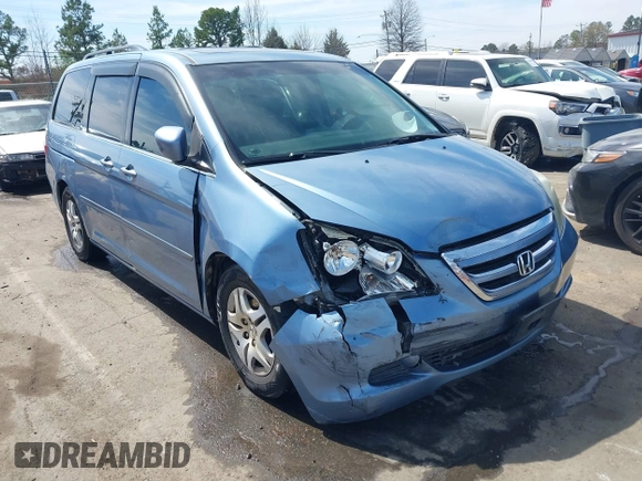 2007 Honda Odyssey EX-L with VIN 5FNRL38747B105430, listed as a IAAI auction lot 41841005 with 286,605 mi miles. Bid and sale history available at carsss.com. Image 1.