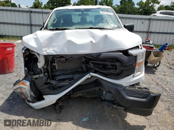2022 Ford F-150 XL with VIN 1FTMF1EB1NKD82924, listed as a Copart auction lot 62689774 with 46,183 mi miles and Salvage title. Bid and sale history available at DreamBid. Image 11.