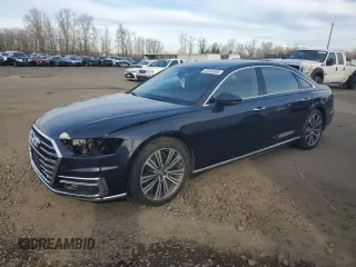 2019 Audi A8 with VIN WAU8EAF81KN024754, listed as a Copart auction lot 42242955 with 29,698 mi miles and Salvage Title. Bid and sale history available at carsss.com. Image 1.