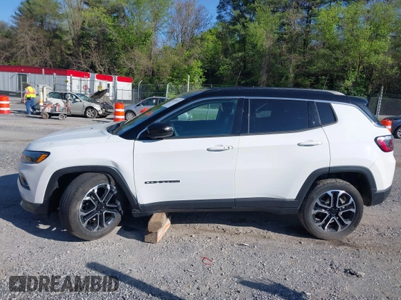2023 Jeep Compass (RED) Edition with VIN 3C4NJDCN5PT565844, listed as a IAAI auction lot 42135243 with 33,297 mi miles and . Bid and sale history available at carsss.com. Image 14.