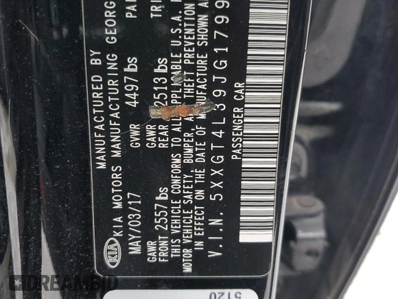2018 Kia Optima LX with VIN 5XXGT4L39JG179934, listed as a Copart auction lot 47124485 with 135,623 mi miles and Salvage Title. Bid and sale history available at carsss.com. Image 12.