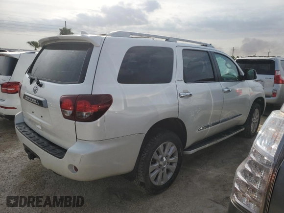 2020 Toyota Sequoia Platinum with VIN 5TDDY5G12LS174921, listed as a Copart auction lot 74451244 with 36,776 mi miles and Salvage Title. Bid and sale history available at carsss.com. Image 3.