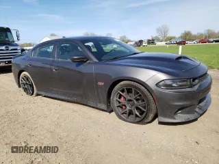 2019 Dodge Charger Scat Pack with VIN 2C3CDXGJ7KH742584, listed as a Copart auction lot 54150795 with 40,693 mi miles and Salvage Title. Bid and sale history available at DreamBid. Image 4.