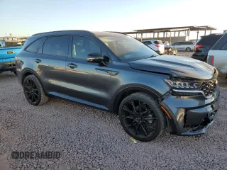 2021 Kia Sorento S with VIN 5XYRL4LC8MG008424, listed as a Copart auction lot 82995834 with 90,992 mi miles and Salvage Title. Bid and sale history available at carsss.com. Image 4.