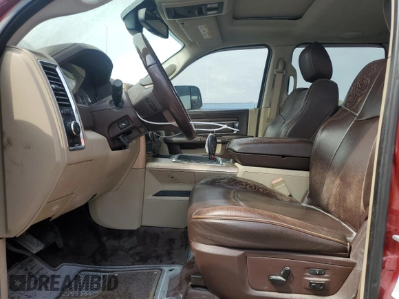 2014 Ram 2500 Longhorn with VIN 3C6UR5GL6EG158390, listed as a Copart auction lot 52691695 with 0 mi miles and Salvage Title. Bid and sale history available at carsss.com. Image 7.