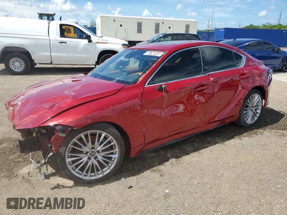 2023 Lexus IS 300 с VIN JTHDA1D2XP5126152, выставлен на аукционе Copart как лот 58768545 с пробегом Не указан миль и На запчасти • Non repairable. История ставок и продаж доступна на DreamBid. Изображение 1.