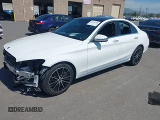 2020 Mercedes-Benz C 300 with VIN W1KWF8DBXLR601604, listed as a IAAI auction lot 42030386 with 56,165 mi miles and . Bid and sale history available at DreamBid. Image 2.