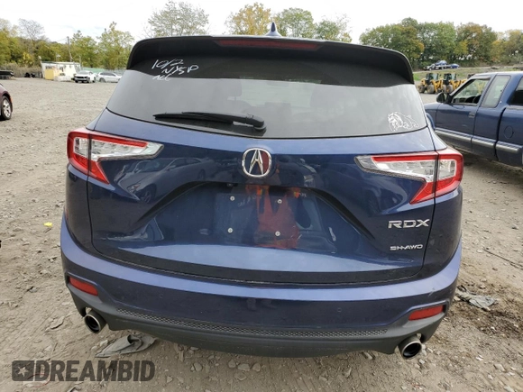 2019 Acura RDX w/Technology Pkg with VIN 5J8TC2H55KL034616, listed as a Copart auction lot 72599233 with 68,144 mi miles. Bid and sale history available at carsss.com. Image 6.
