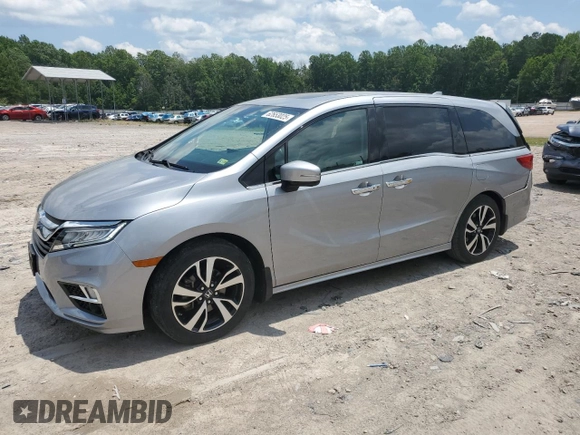 2019 Honda Odyssey Elite with VIN 5FNRL6H92KB061102, listed as a Copart auction lot 62653025 with 78,083 mi miles and Salvage title. Bid and sale history available at DreamBid. Image 1.