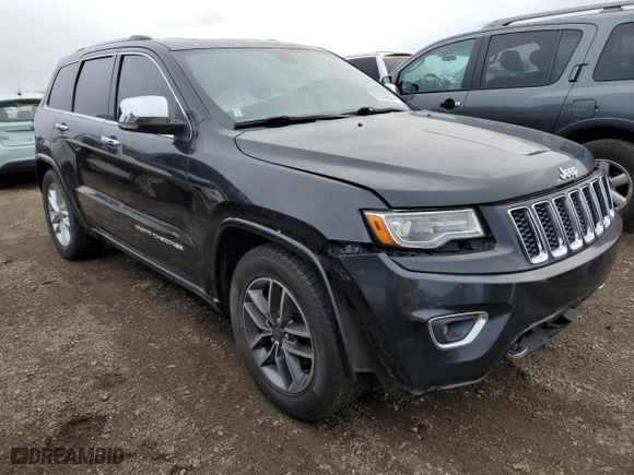 2014 Jeep Grand Cherokee Overland with VIN 1C4RJFCG5EC465377, listed as a Copart auction lot 81554874 with 202,102 mi miles and Salvage Title. Bid and sale history available at carsss.com. Image 4.