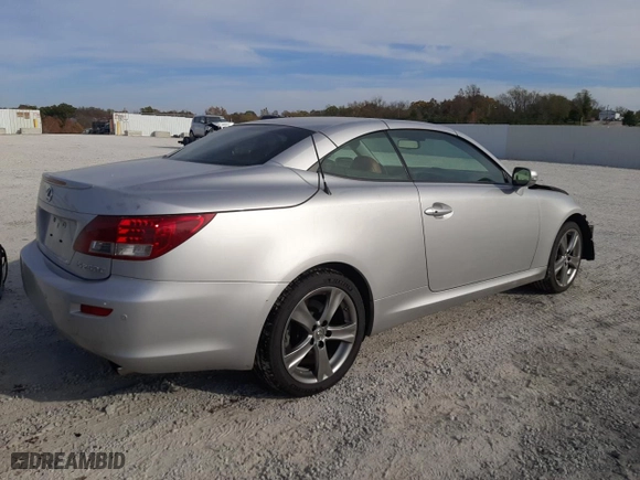 2012 Lexus IS 250C with VIN JTHFF2C21C2526405, listed as a Copart auction lot 77621724 with 128748 miles and Salvage Title. Bid and sale history available at carsss.com. Image 3.
