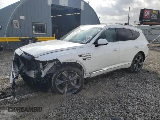 2025 Genesis GV80 Prestige with VIN KMUHEESCXSU221431, listed as a Copart auction lot 78187984 with 3,788 mi miles and Salvage Title. Bid and sale history available at DreamBid. Image 1.