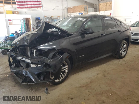 2017 BMW X6 xDrive35i z VIN 5UXKU2C54H0N84719, wystawiony jako Copart lot #55961065 z przebiegiem 56 452 mil mil oraz Szkoda całkowita • Salvage title. Historia ofert i sprzedaży dostępna na DreamBid. Obrazek 1.
