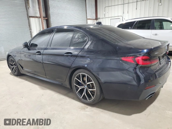 2021 BMW 5 Series 530i xDrive with VIN WBA13BJ09MWX11590, listed as a Copart auction lot 45323525 with 77,634 mi miles and Clean Title. Bid and sale history available at carsss.com. Image 2.
