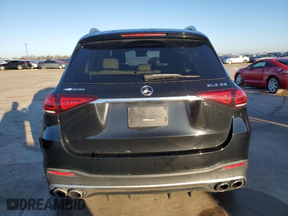 2021 Mercedes-Benz GLE 53 AMG with VIN 4JGFB6BB3MA442918, listed as a Copart auction lot 86896724 with 37,206 mi miles and Salvage title. Bid and sale history available at DreamBid. Image 6.