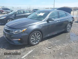 2019 Kia Optima EX with VIN 5XXGU4L19KG307229, listed as a IAAI auction lot 42159106 with 42,412 mi miles. Bid and sale history available at carsss.com. Image 2.